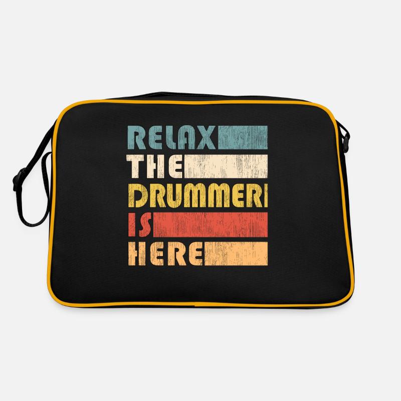Relax Drummer batterie drumsticks drumset Sac Retro