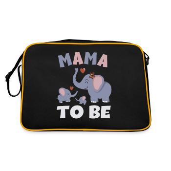 Maman To Be Elephant Bébé Elephant Jumeaux - Sac Retro - noir/or - Dos