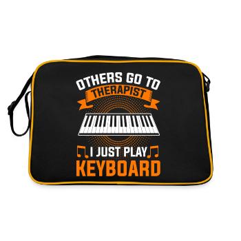 Clavier clavier clavier musiciens - Sac Retro - noir/or - Dos
