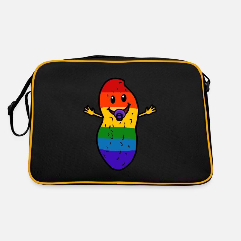 Arachide Bébé LGBT Drapeau arc-en-ciel Gay Pride Sac Retro