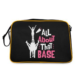Cheerleading Cheerleader mannschaft - Retro Tasche - Schwarz/Gold - Hinten