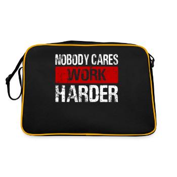Nobody Cares Work Gym Motivation Fitness - Sac Retro - noir/or - Dos