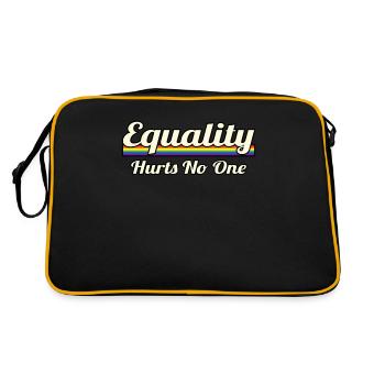 Égalité entre les hommes et les femmes LGBT - Sac Retro - noir/or - Dos