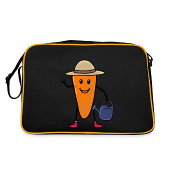 Carottes Jardinier Carotte Jardinage Jardin Arrosoir - Sac Retro - noir/or - Dos