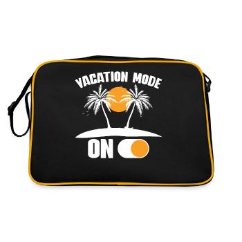 Vacation Mode On - funny saying for holidaymakers - Retro Bag - black/gold - Back