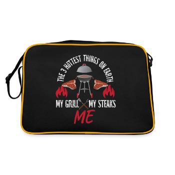 BBQ Smoker The 3 Hottest Things My - Retro Bag - black/gold - Back