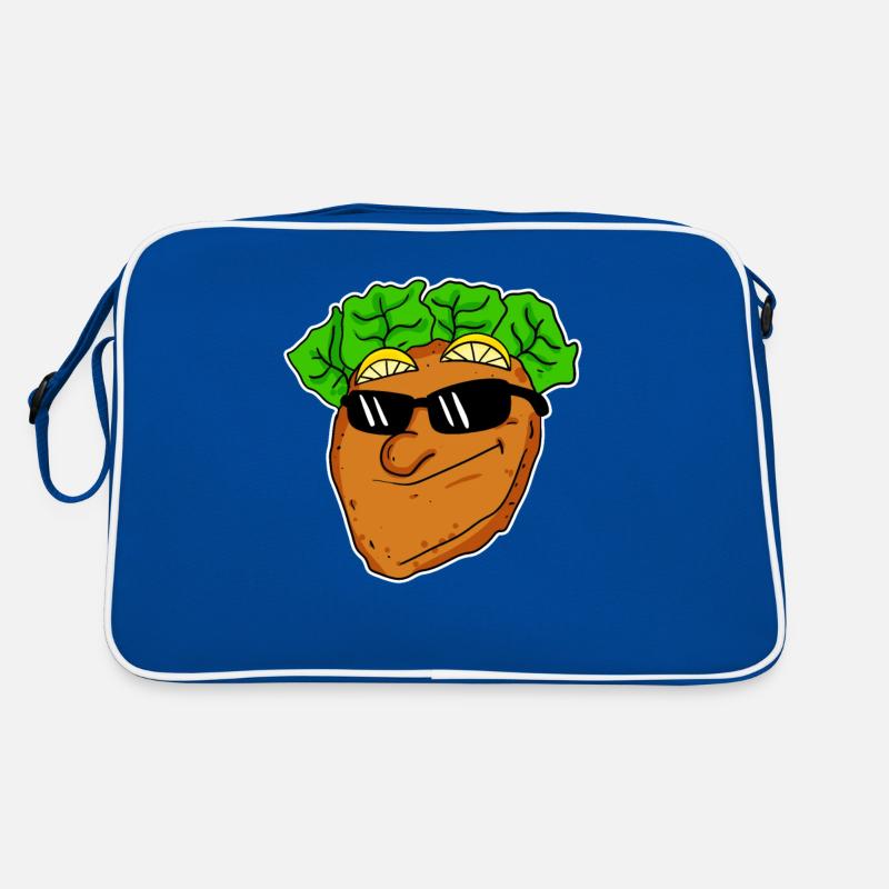Cooles Schnitzel mit Sonnenbrille Retro Tasche