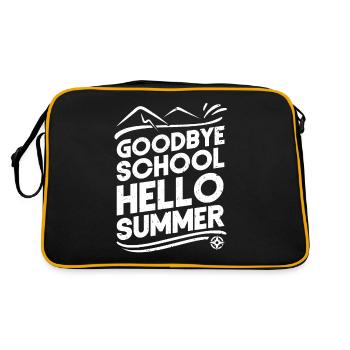 End Of Teacher Goodbye School - Retro Bag - black/gold - Back