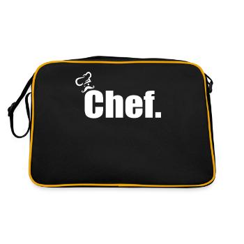Barbecue Chef - BBQ Chef Chef Chef Chef Chef's Hat - Retro Bag - black/gold - Back