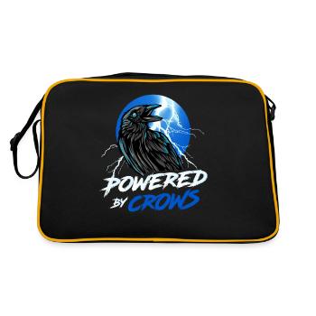 Cool Corbeau Propulsé par Crows Aesthetic Black Corbeau - Sac Retro - noir/or - Dos