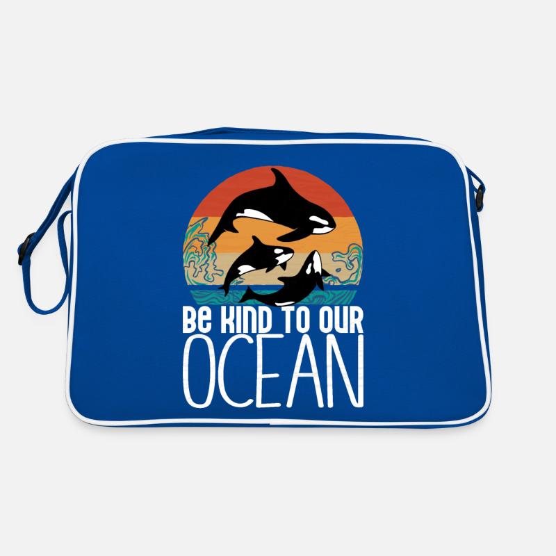 Orca Turque à épée - Be kind to our ocean Sac Retro