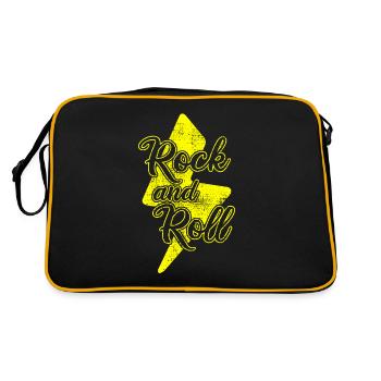 Rock and Roll - Retro Bag - black/gold - Back