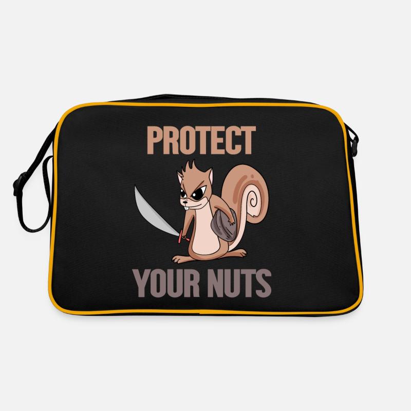 Funny squirrel gift Retro Bag