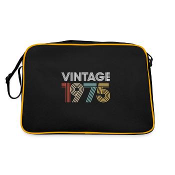 Vintage 1975 Anniversaire - Sac Retro - noir/or - Dos