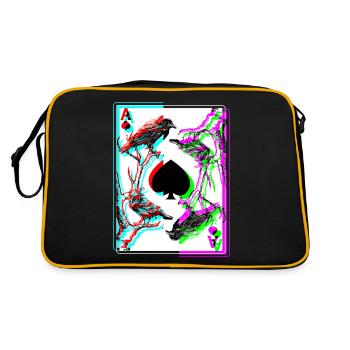 Corbeau And The Ace Of Spade Occulte Death Rabe - Sac Retro - noir/or - Dos