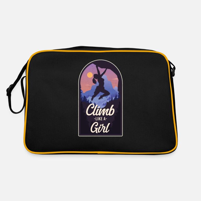 Rock Climbing Climber Climb Like A Sac Retro