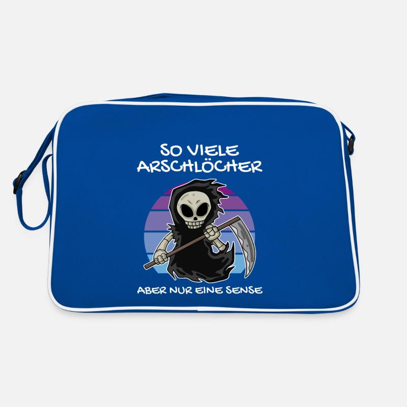 So Viele Arschlöcher Aber Nur Eine Sense Retro Tasche
