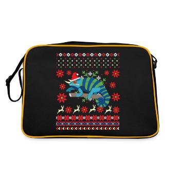 Chameleon Ugly Christmas Sweater - Sac Retro - noir/or - Dos