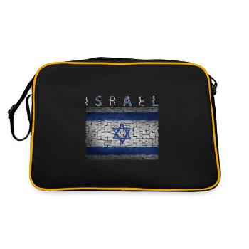 Israel flag - Retro Bag - black/gold - Back