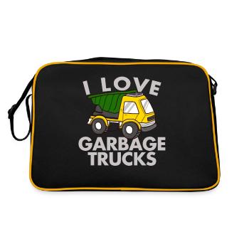 Love Garbage Trucks - Sac Retro - noir/or - Dos