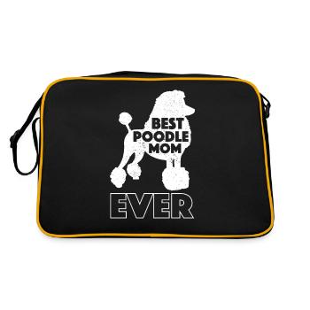 Drôle de caniche maman - Sac Retro - noir/or - Dos