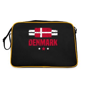 Danemark Drapeau danois - Sac Retro - noir/or - Dos