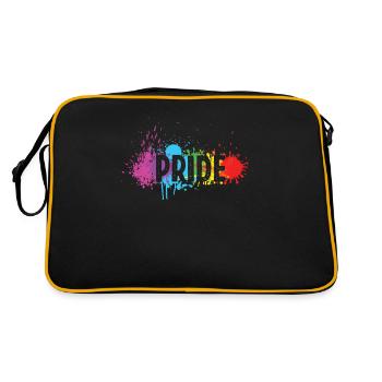 LGBT Rainbow Pride - Sac Retro - noir/or - Dos