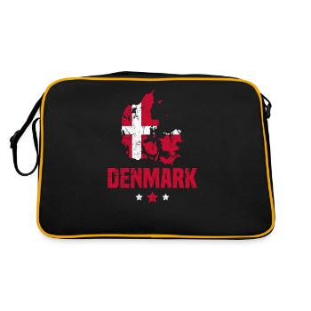 Danemark Drapeau danois - Sac Retro - noir/or - Dos