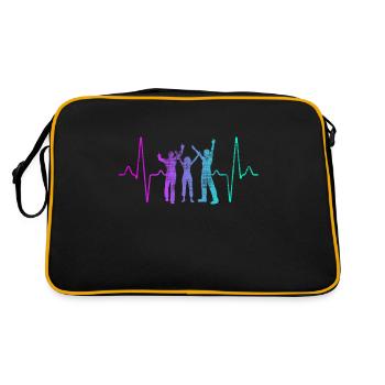 Party Dancing Heartbeat - Retro Bag - black/gold - Back