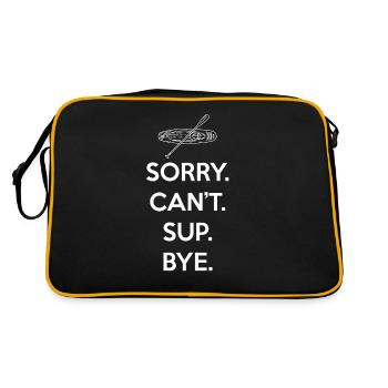 SUP Paddleboard Sorry. Can'T. Sup. - Retro Bag - black/gold - Back