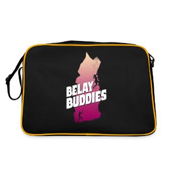 Rock Climbing Climber Belay - Sac Retro - noir/or - Dos