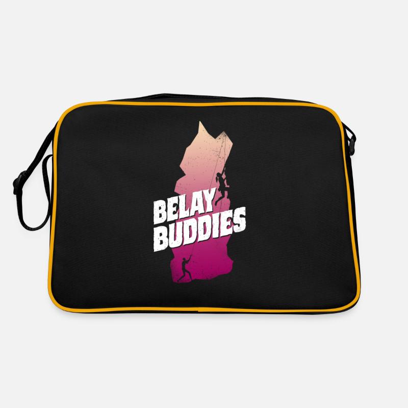 Rock Climbing Climber Belay Sac Retro