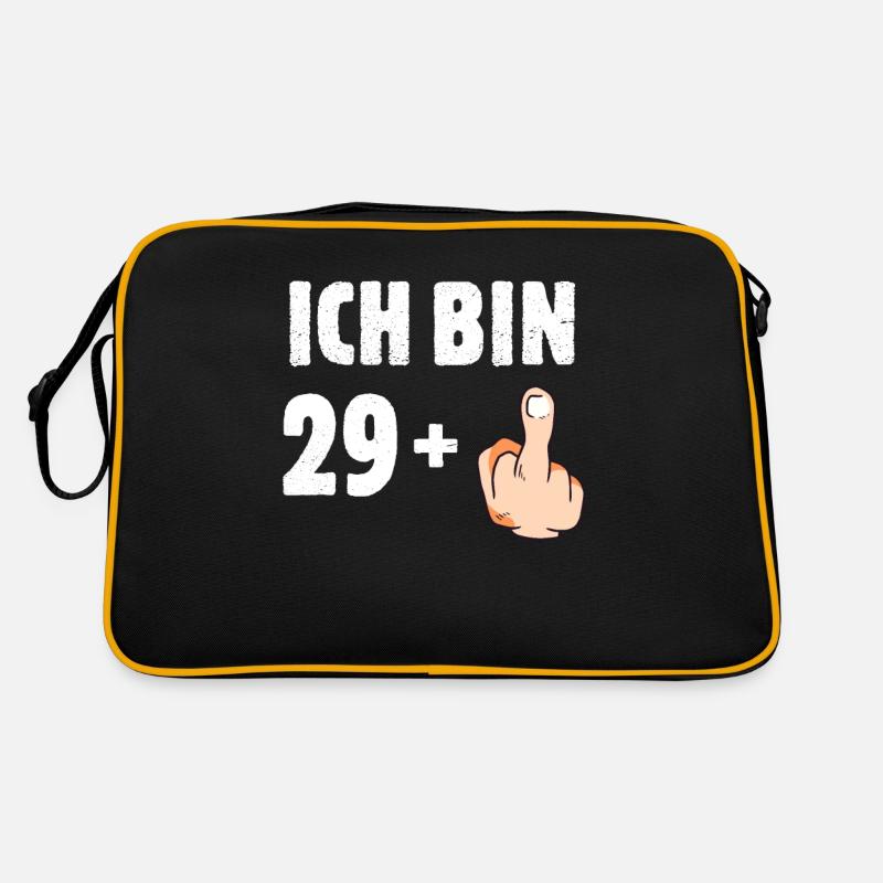 Ich bin 29 plus eins Retro Tasche