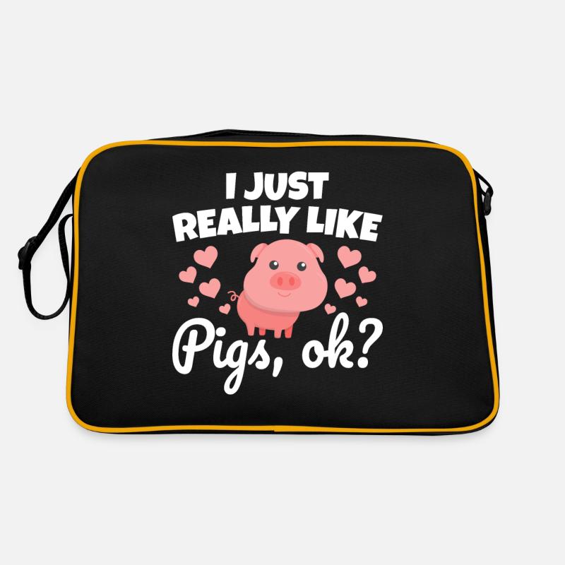 Cochons drôles mignons Sac Retro