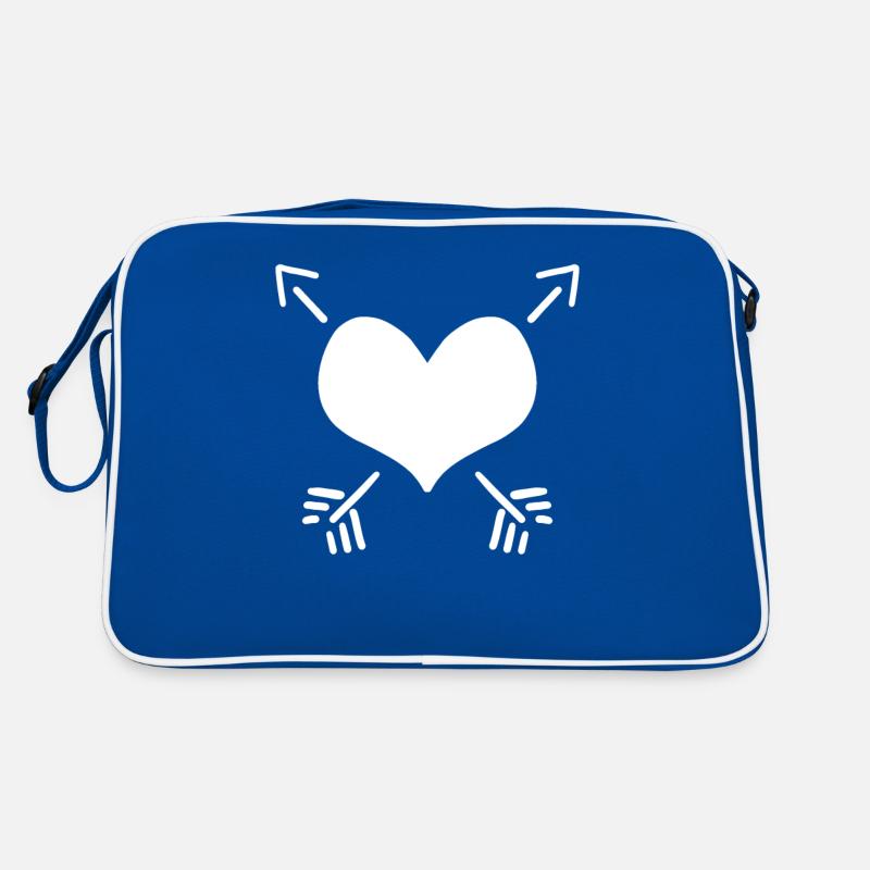 Flèche et coeur - coeur et flèche Sac Retro