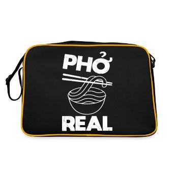 Pho Soup Funny - Retro Bag - black/gold - Back