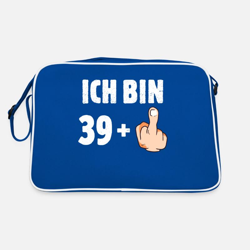 Ich bin 39 plus eins Retro Tasche