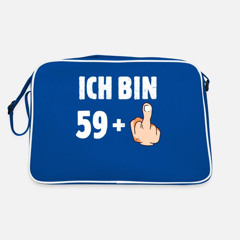 Ich bin 59 plus eins Retro Tasche