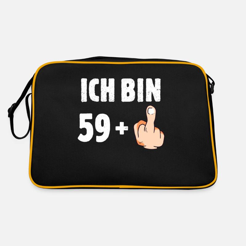 Ich bin 59 plus eins Retro Tasche