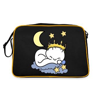 Cats Princess heavenly dream starry sky - Retro Bag - black/gold - Back
