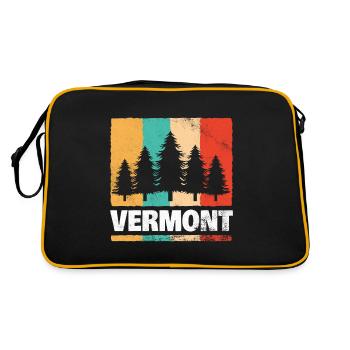 Rétro de la forêt du Vermont - Sac Retro - noir/or - Dos