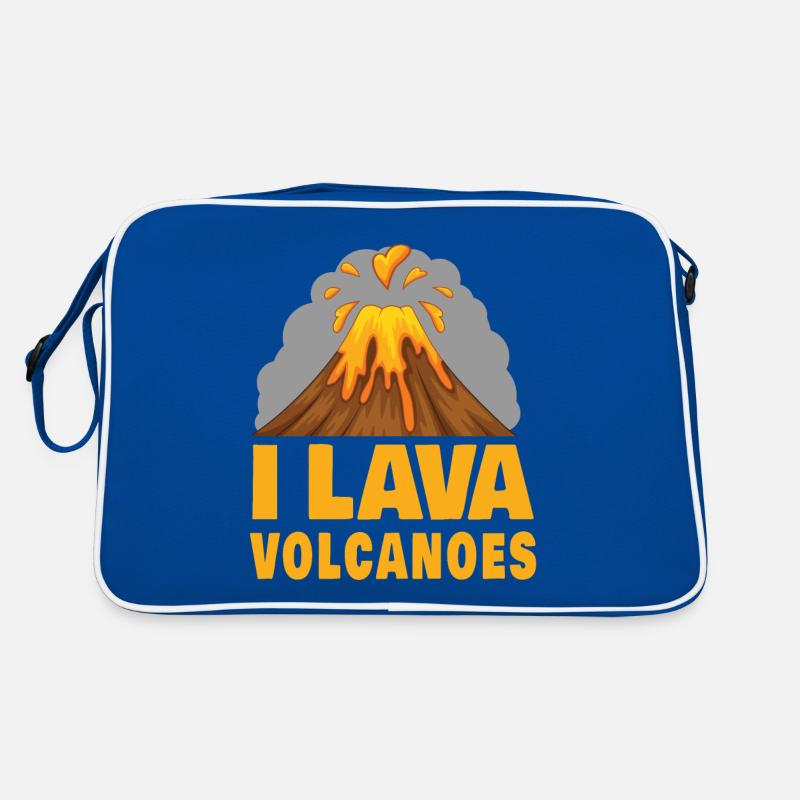 Vulkan Lava Lustig Retro Tasche