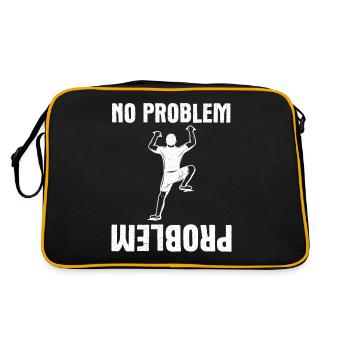 Rock Climbing Climber No Problem - Retro Bag - black/gold - Back