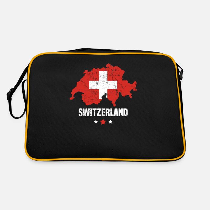 Schweiz Flagge Schweizer Retro Tasche