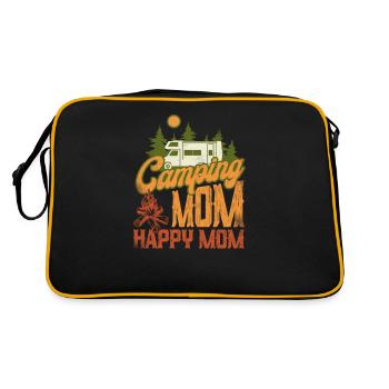 Camping Mom Happy Mom Motorhome - Retro Bag - black/gold - Back