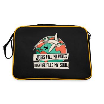 Voyage Voyage Voyage Voyageur Agent de voyage - Sac Retro - noir/or - Dos