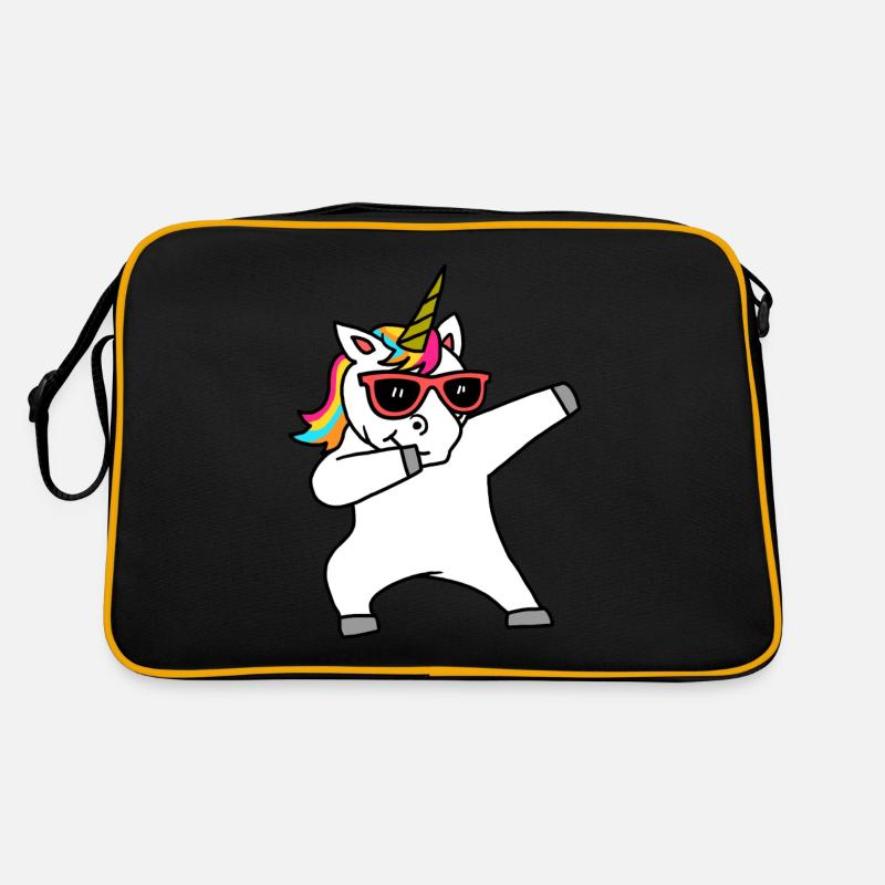 Dabbing Einhorn Süß Retro Tasche