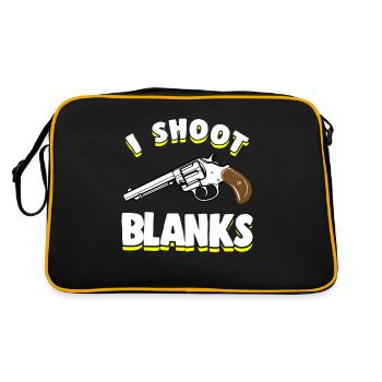 Drôle de vasectomie Shoot Blanks - Sac Retro - noir/or - Dos