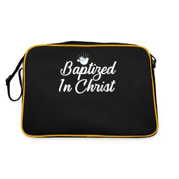 Baptized in Christ Baptism - Retro Bag - black/gold - Back