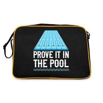 Swimming Swimmer Swim Prove It In - Retro Bag - black/gold - Back